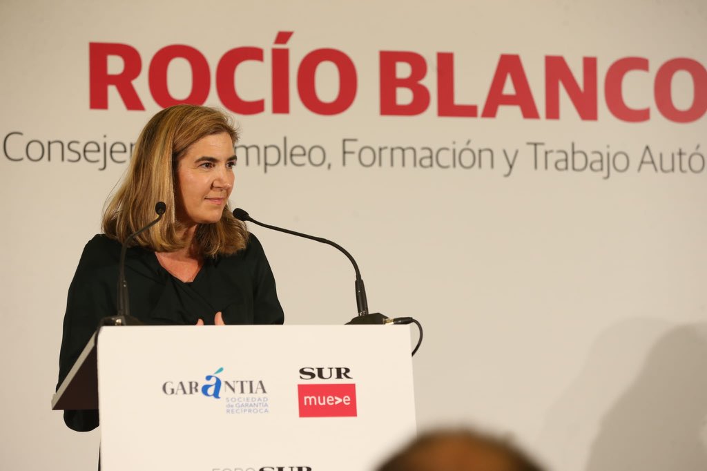Garántia patrocina un Foro del Diario SUR de Málaga con la Consejera de Empleo de la Junta de Andalucía, Rocío Blanco