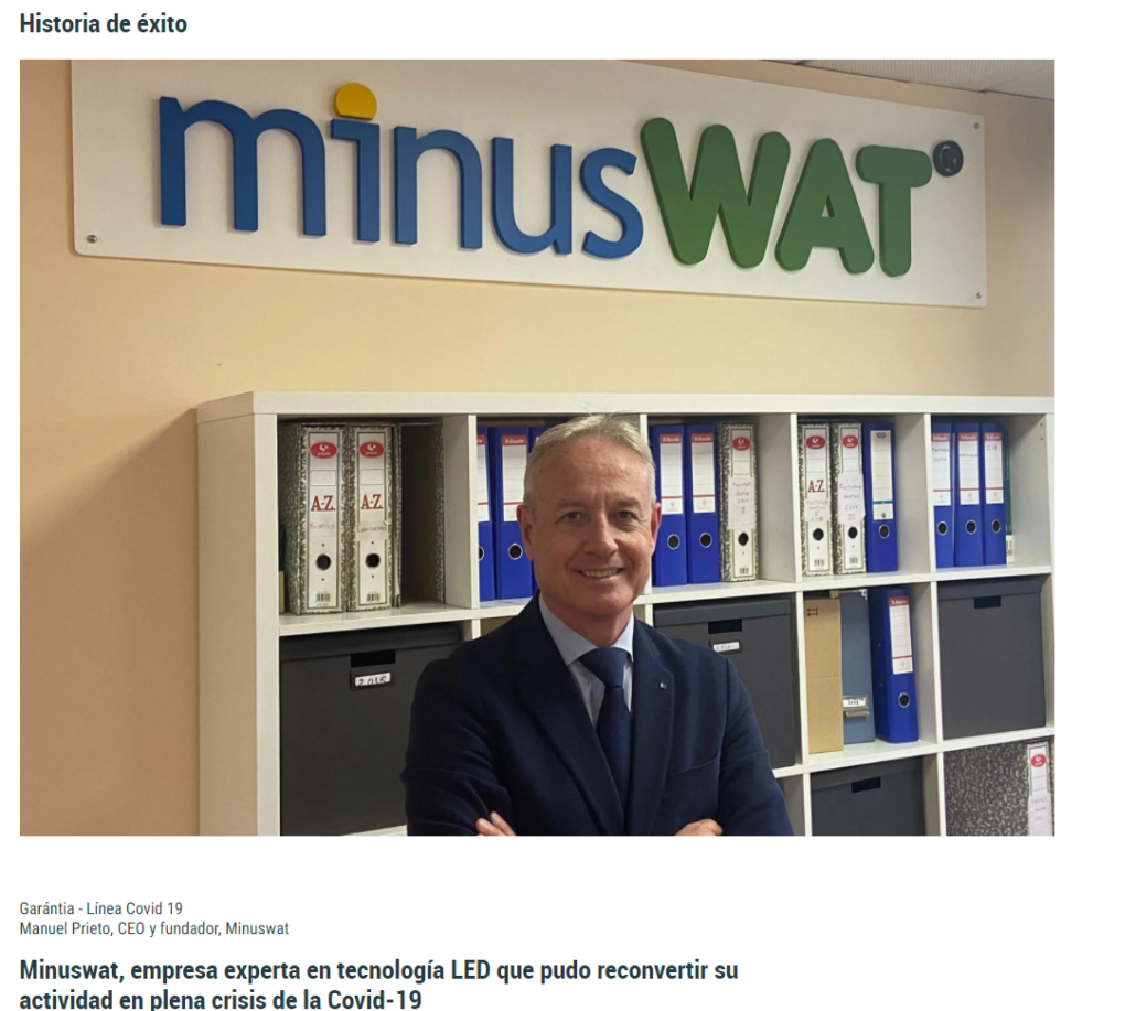 "Con Aval Sí" destaca el caso de la empresa Minuswat, avalada por Garántia