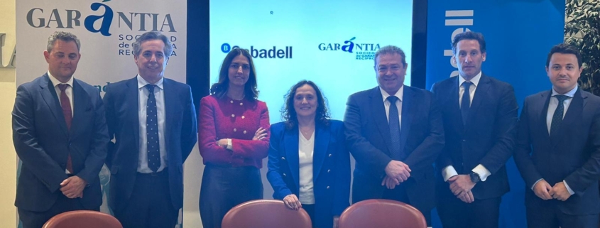imagen de Garántia y Banco Sabadell amplían su alianza para financiar a pymes y autónomos